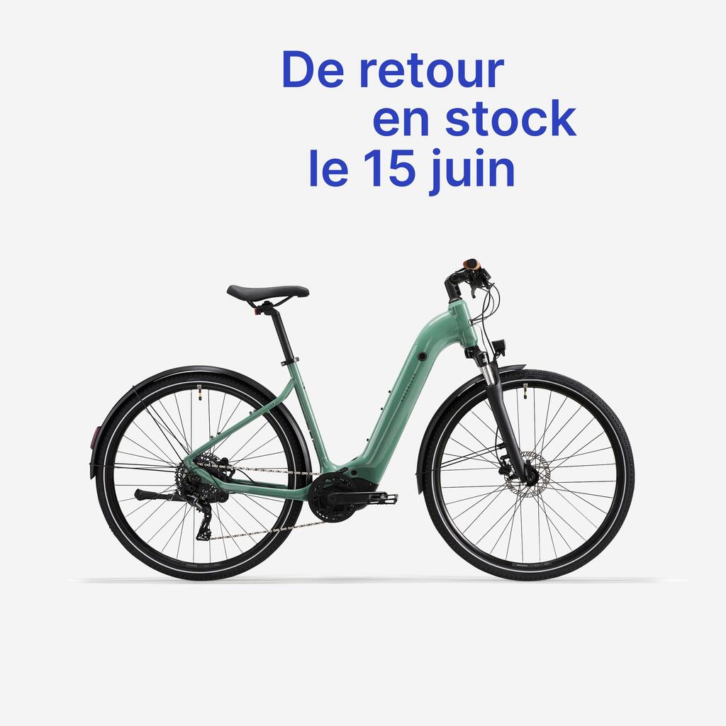 Electric hybrid bike with central motor and low frame E-ACTV 500 lavender
